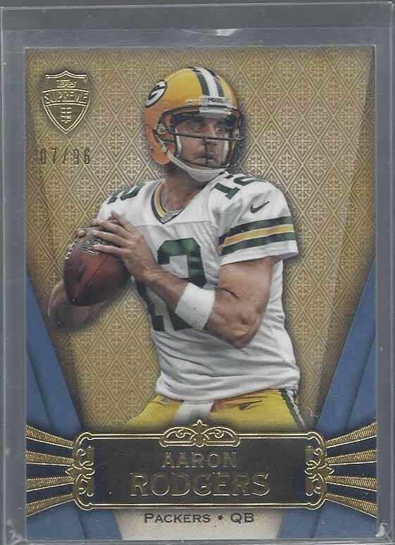 AARON RODGERS 2012 TOPPS SUPREME BLUE PARALLEL #D 7/96
