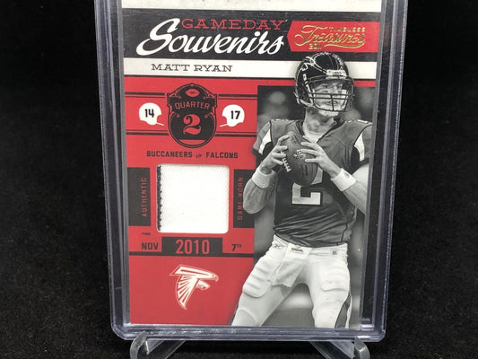 MATT RYAN 2011 TIMELESS TREASURES GAME WORN 2 CLR PATCH #D 13/25