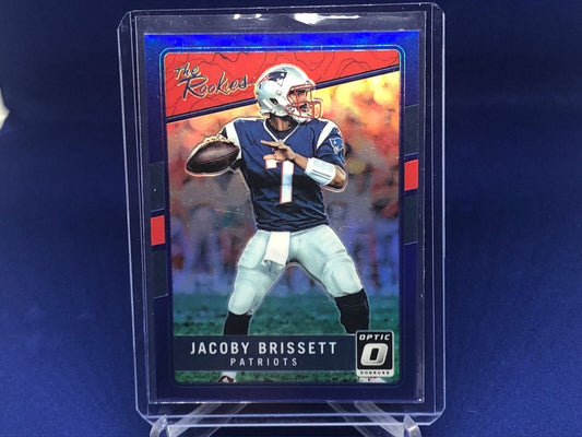 JACOBY BRISSETT 2016 PANINI DONRUSS OPTIC THE ROOKIES BLUE HOLO RC #D 26/149