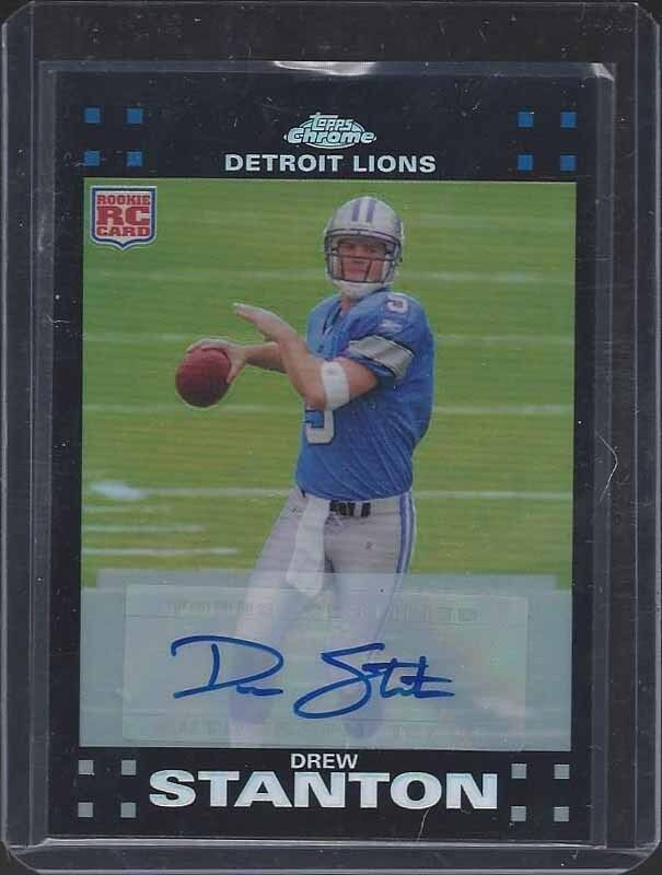 DREW STANTON 2007 TOPPS CHROME REFRACTOR ROOKIE AUTO RC #D 13/50