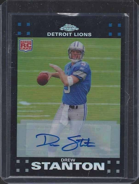 DREW STANTON 2007 TOPPS CHROME REFRACTOR ROOKIE AUTO RC #D 13/50