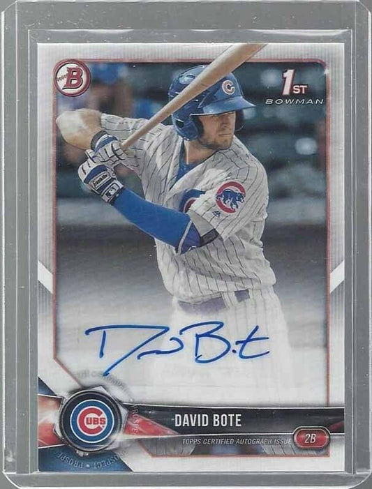 DAVID BOTE 2018 BOWMAN 1ST CUBS PROSPECT AUTO