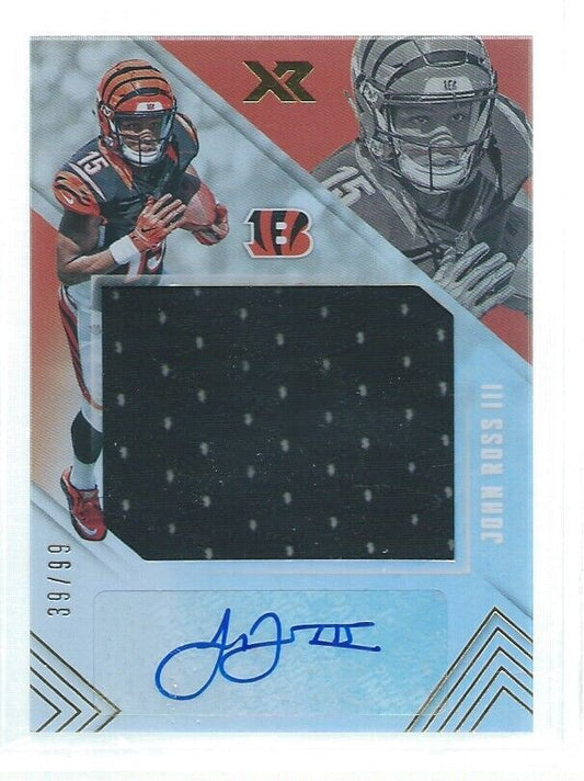JOHN ROSS III 2017 PANINI XR JERSEY AUTO RC #D 39/99