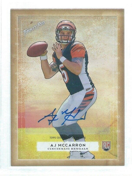 AJ MCCARRON 2014 TOPPS TURKEY RED AUTO RC #65