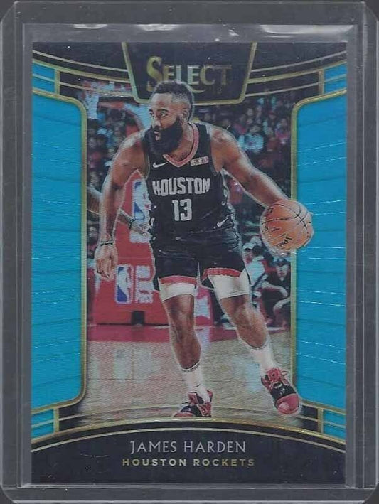 JAMES HARDEN 2018-19 PANINI SELECT LIGHT BLUE PRIZM #D 286/299