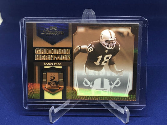 RANDY MOSS 2007 DONRUSS PLAYOFF PRESTIGE GRIDIRON HERITAGE #D 24/25