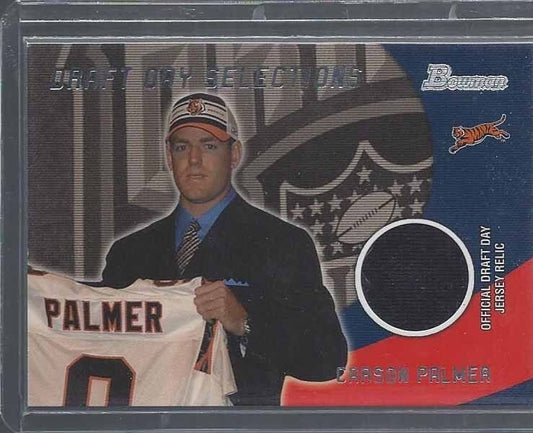 CARSON PALMER 2003 BOWMAN DRAFT DAY SELECTIONS ROOKIE JERSEY RC