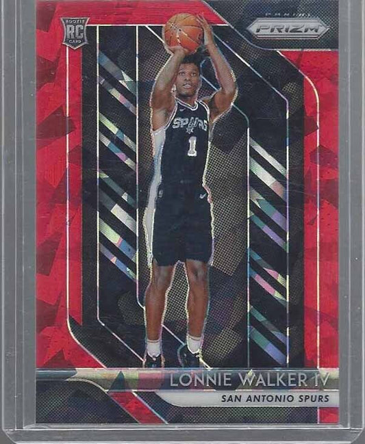 LONNIE WALKER IV 2018-19 PANINI PRIZM RED ICE ROOKIE PRIZMS RC #251