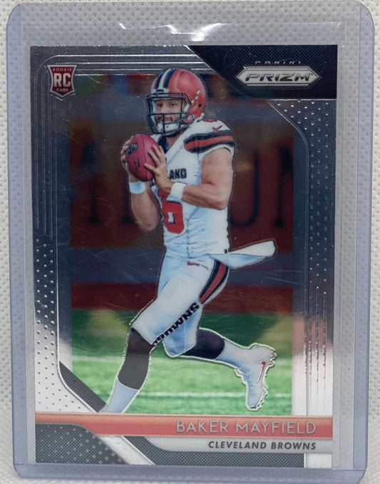 BAKER MAYFIELD 2018 PANINI PRIZM TRUE ROOKIE RC #201