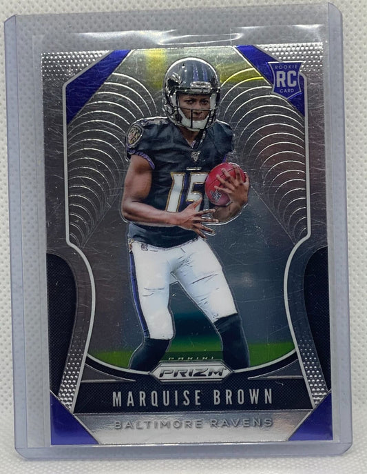 MARQUISE BROWN 2019 PANINI PRIZM TRUE ROOKIE RC #341