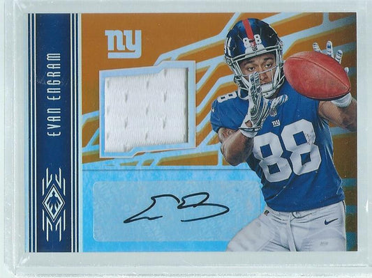 EVAN ENGRAM 2017 PANINI PHOENIX JERSEY AUTO ORANGE RC #D 114/150