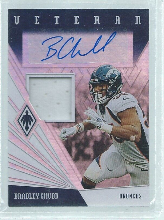 BRADLEY CHUBB 2019 PANINI PHOENIX VETERAN JERSEY AUTO #D 30/50