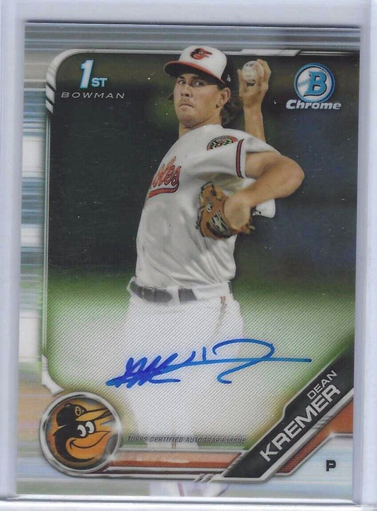 DEAN KREMER 2019 BOWMAN CHROME 1ST PROSPECT ON CARD AUTO #CPA-DK