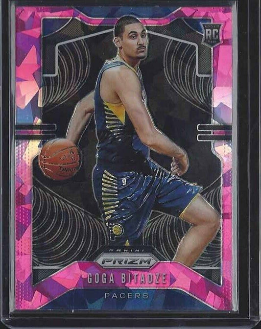 GOGA BITAZDE 2019-20 PANINI PRIZM PINK CRACKED ICE CRYSTAL PRIZMS ROOKIE RC #264