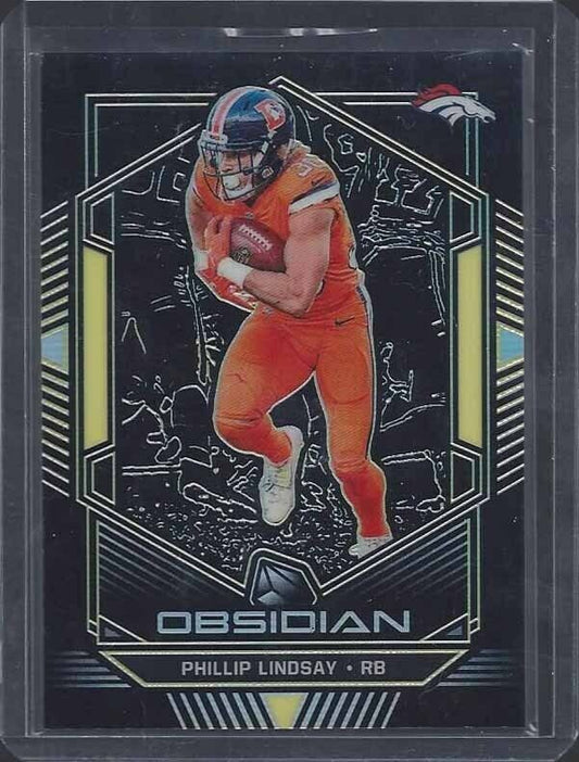 PHILLIP LINDSAY 2019 PANINI OBSIDIAN ELECTRIC ETCH GOLD #D 7/10