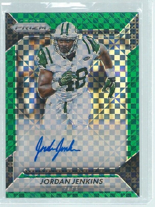 JORDAN JENKINS 2016 PANINI PRIZM AUTO GREEN POWER PRIZMS RC #D 21/49