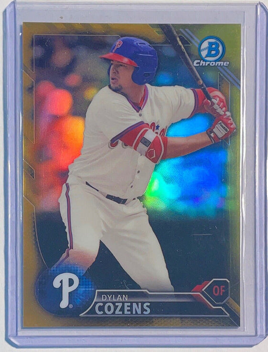 DYLAN COZENS 2016 BOWMAN CHROME PROSPECT GOLD REFRACTOR #D 08/50