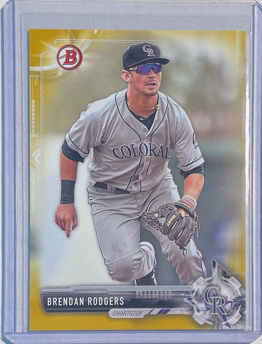 BRENDAN RODGERS 2017 BOWMAN PROSPECT GOLD #D 41/50