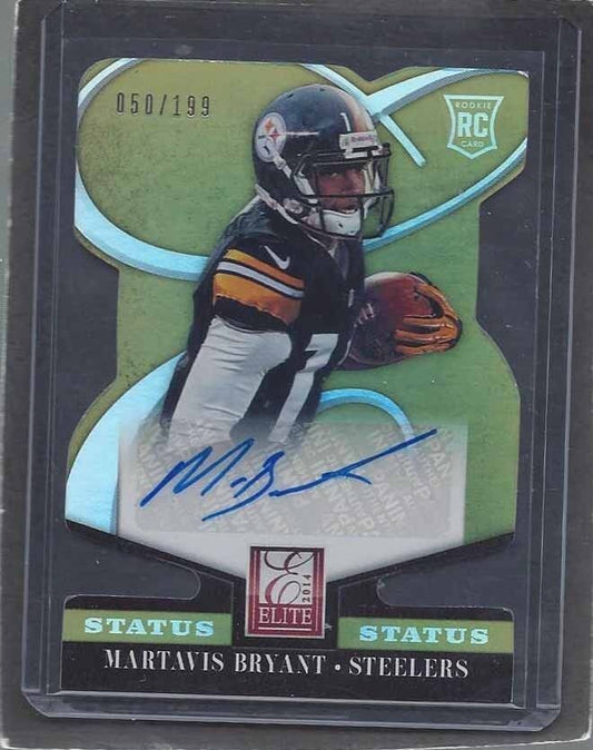MARTAVIS BRYANT 2014 ELITE STATUS GOLD DIE CUT ROOKIE AUTO RC #D 50/199