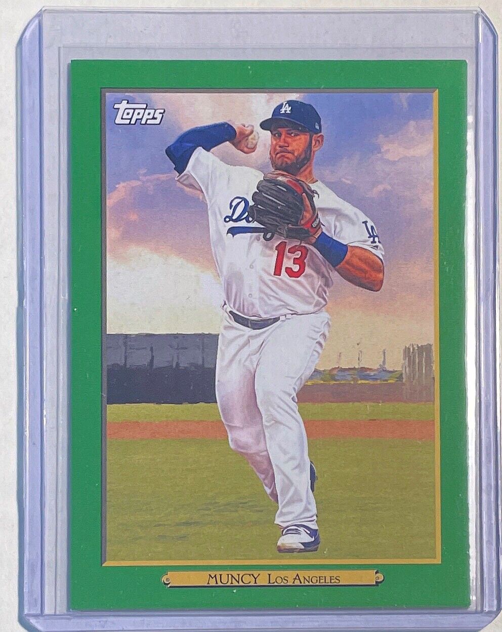 MAX MUNCY 2020 TOPPS TURKEY RED GREEN #D 08/10