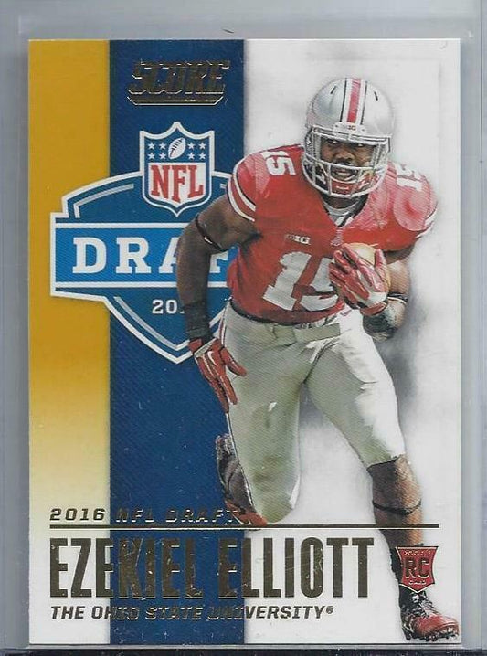 EZEKIEL ELLIOTT 2016 SCORE NFL DRAFT OHIO STATE UNIVERSITY RC #4