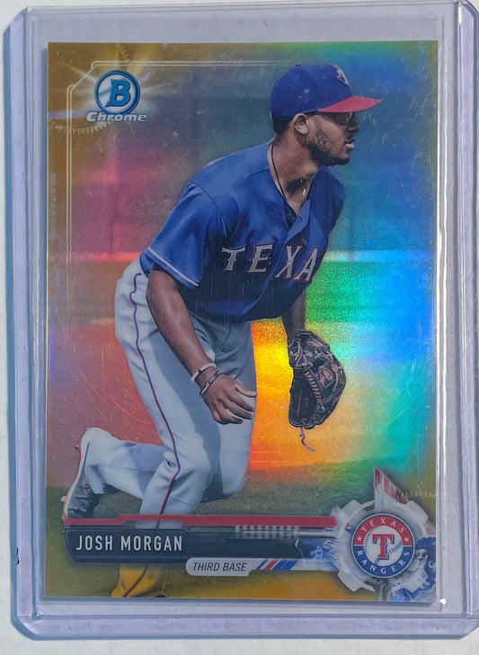 JOSH MORGAN 2017 BOWMAN CHROME PROSPECT GOLD REFRACTOR #D 10/50