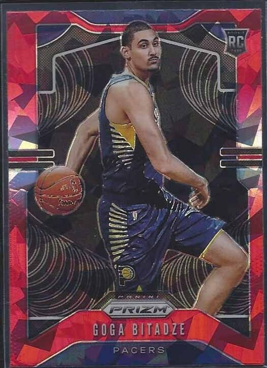 GOGA BITAZDE 2019-20 PANINI PRIZM RED CRACKED ICE CRYSTAL PRIZMS ROOKIE RC #264