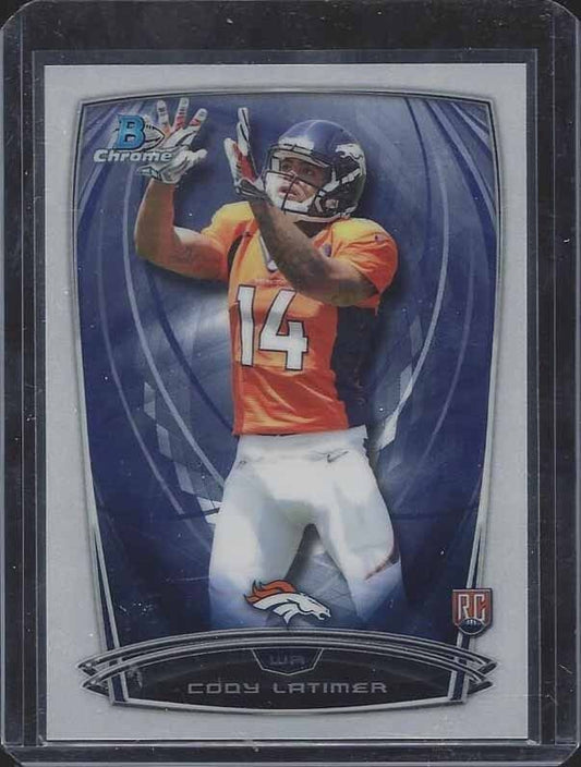 CODY LATIMER 2014 BOWMAN CHROME SSP SUPER SHORT PRINT VARIATION ROOKIE RC #201