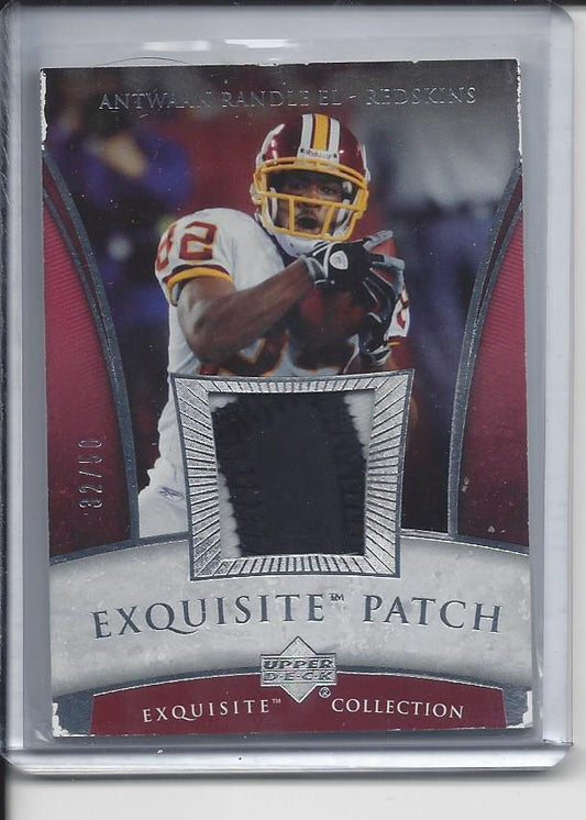 ANTWAAN RANDLE EL 2006 UPPER DECK UD EXQUISITE PATCH 2 COLOR PATCH #D 32/50