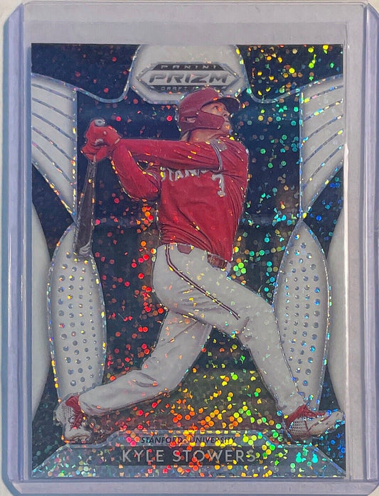 KYLE STOWERS 2019 PANINI PRIZM DRAFT PICKS PROSPECT WHITE SPARKLE PRIZM #54