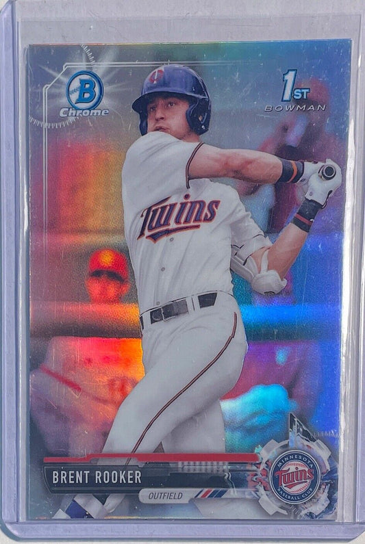 BRENT ROOKER 2017 BOWMAN CHROME 1ST PROSPECT SILVER REFRACTOR #BDC-122