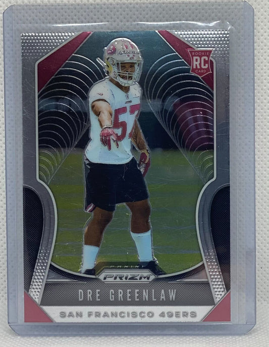 DRE GREENLAW 2019 PANINI PRIZM TRUE ROOKIE RC #384