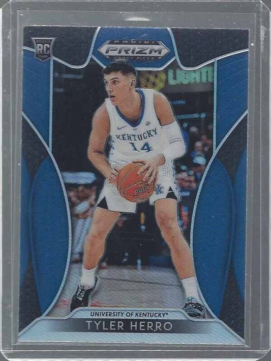 TYLER HERRO 2019 PANINI PRIZM BLUE PRIZMS ROOKIE RC #79