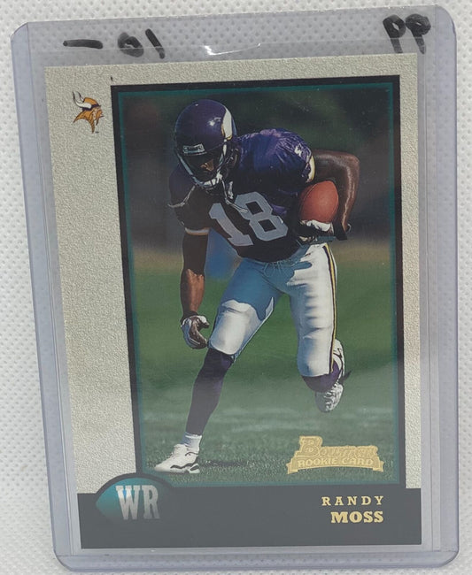 RANDY MOSS 1998 TOPPS BOWMAN TRUE ROOKIE RC #182