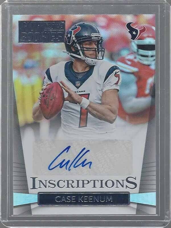 CASE KEENUM 2014 PANINI HOT ROOKIES INSCRIPTIONS AUTO