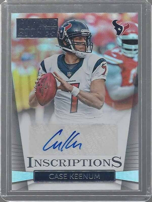 CASE KEENUM 2014 PANINI HOT ROOKIES INSCRIPTIONS AUTO
