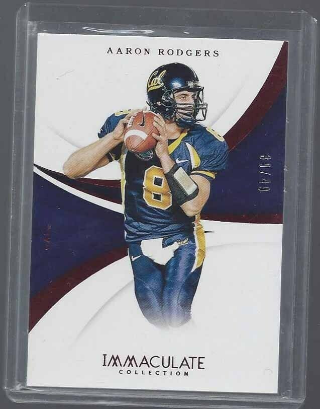 AARON RODGERS 2018 IMMACULATE RED #D 39/49
