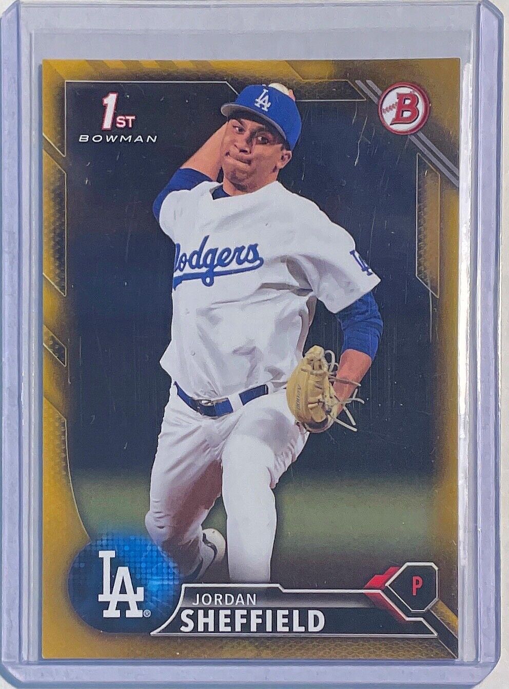 JORDAN SHEFFIELD 2016 BOWMAN 1ST PROSPECT GOLD #D 39/50