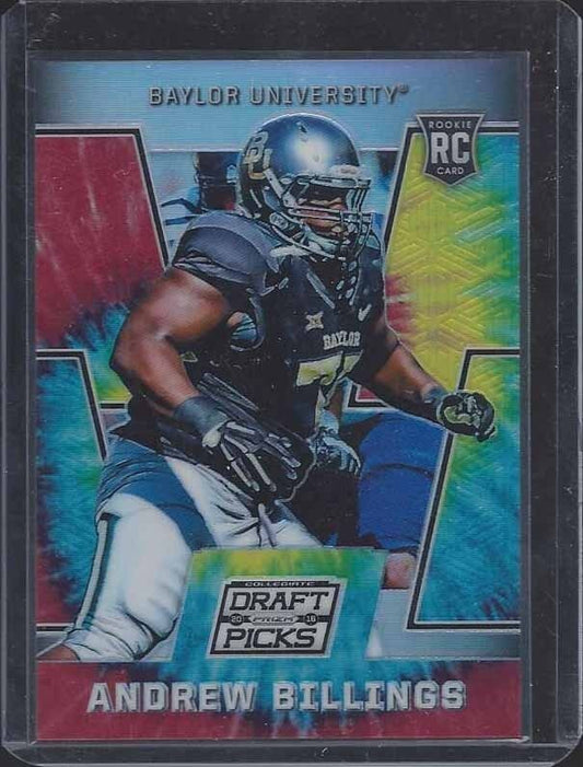 ANDREW BILLINGS 2016 PANINI PRIZM DRAFT PICKS TIE DYE PRIZMS REFRACTOR RC #D /49