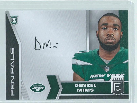 DENZEL MIMS 2020 DONRUSS ELITE PEN PALS ON CARD AUTO RC