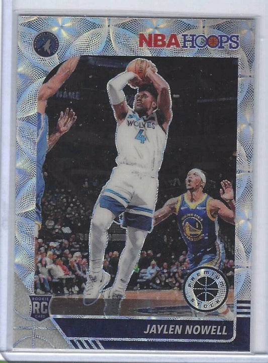 JAYLEN NOWELL 2019-20 NBA HOOPS PREMIUM STOCK SILVER SCOPE ROOKIE RC #232