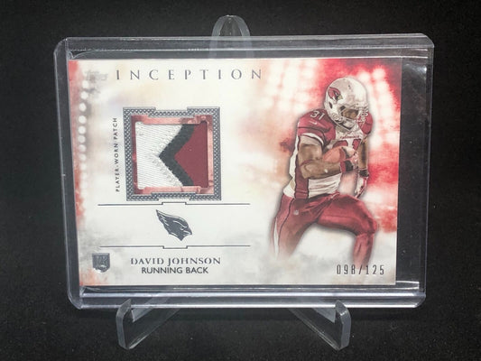 DAVID JOHNSON 2015 TOPPS INCEPTION 3 CLR PATCH RC #D 98/125