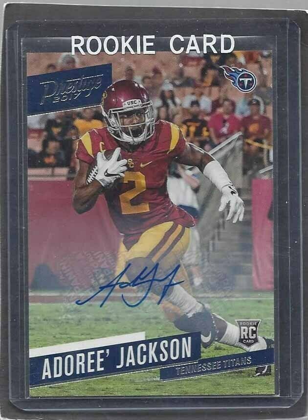 ADOREE' JACKSON 2017 PANINI PRESTIGE TITANS ROOKIE AUTO RC #235