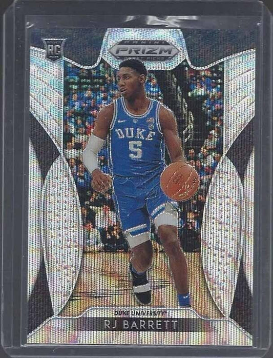 R.J. BARRETT 2019 PANINI PRIZM BLUE WAVE PRIZMS RC #D 117/299