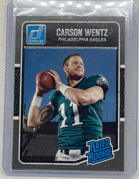 CARSON WENTZ 2016 PANINI DONRUSS TRUE ROOKIE RC #356