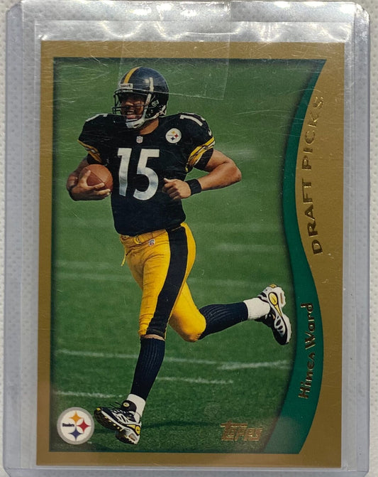 HINES WARD 1998 TOPPS DRAFT PICK TRUE ROOKIE RC #341