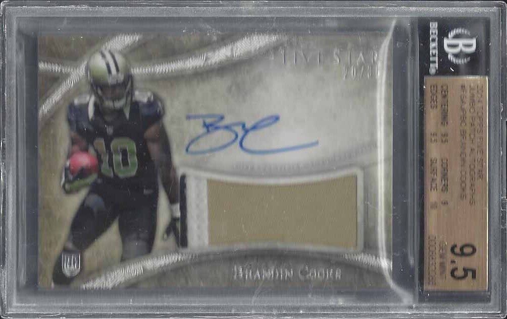 BRANDIN COOKS 2014 TOPPS 5 FIVE STAR RPA PATCH AUTO RC /35 BGS 9.5 10 AU POP 1/1