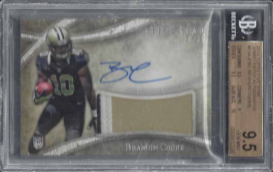 BRANDIN COOKS 2014 TOPPS 5 FIVE STAR RPA PATCH AUTO RC /35 BGS 9.5 10 AU POP 1/1
