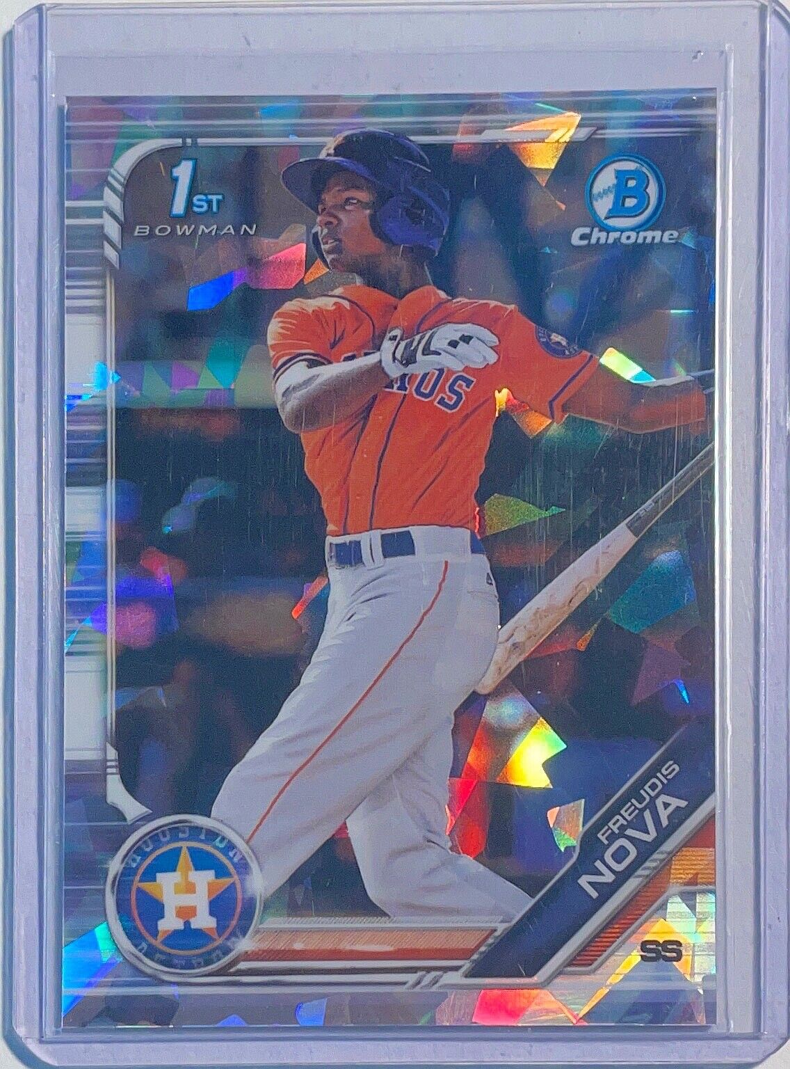 FREUDIS NOVA 2019 BOWMAN CHROME 1ST PROSPECT ATOMIC REFRACTOR #BCP-21