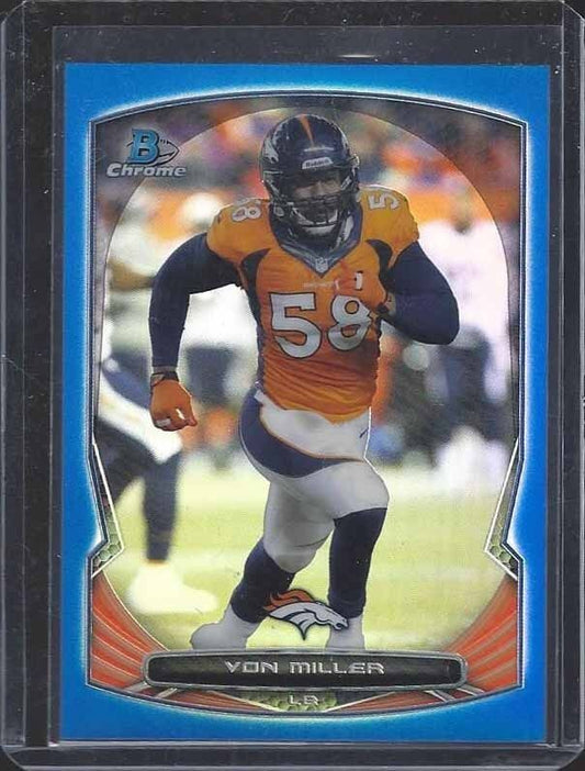 VON MILLER 2014 BOWMAN CHROME BLUE REFRACTOR #D 169/199